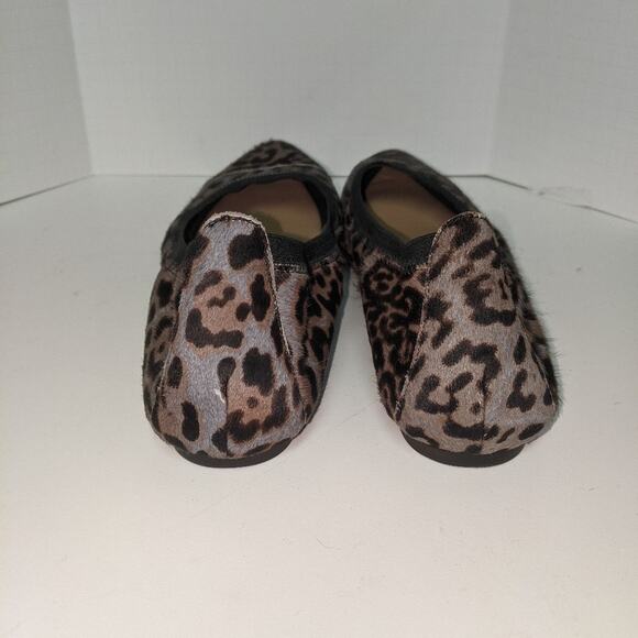Me Too Arianna Ballet Flat Animal Print Calf Hair Leather Size 10 - Picture 3 of 11